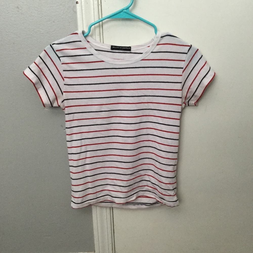 Brandy Melville striped cropped top
